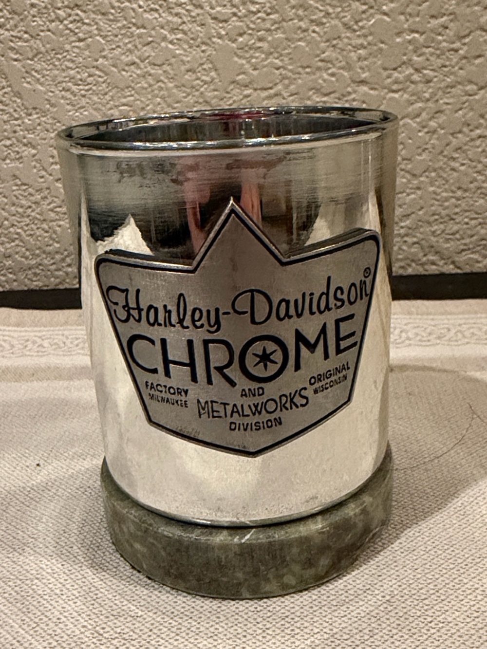 Harley-Davidson Chrome & Metalworks Division Votive Tealight Candle Holder